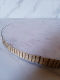 Plateau marbre contour Gold