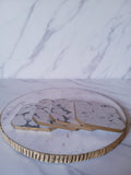 Lot de 4 Dessous de verre marbre Gold