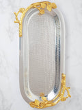 Plateau martelé Silver/Gold