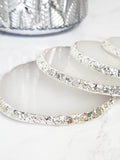 4 Dessous de verres Elégance Silver