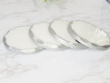 4 Dessous de verre Marbre Silver