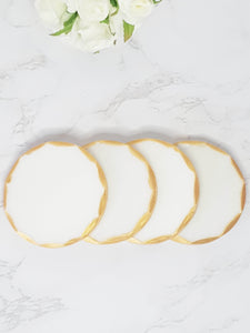 4 Dessous de verre Marbre Gold