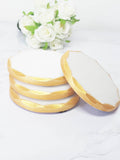 4 Dessous de verre Marbre Gold