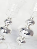Set 2 bougeoirs Chrome