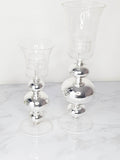 Set 2 bougeoirs Chrome