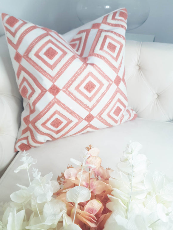 HOUSSE DE COUSSIN IFRANE ROSE