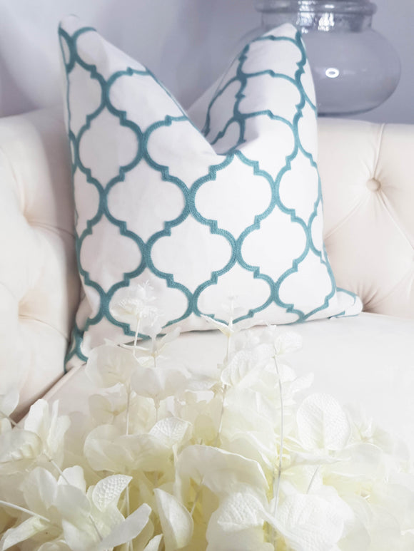 HOUSSE DE COUSSIN DOHA BLEU