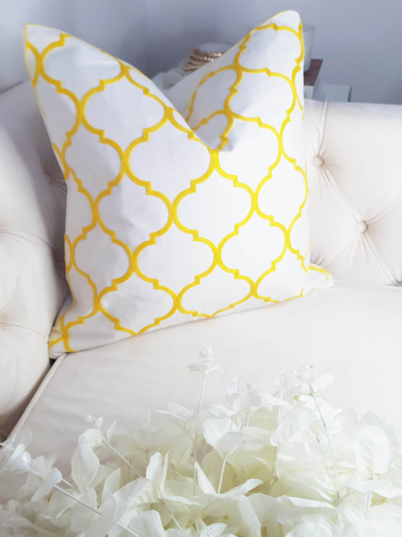 HOUSSE DE COUSSIN DOHA JAUNE