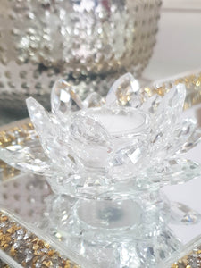 Bougeoir Lotus Cristal