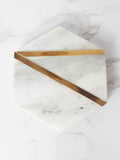 4 Dessous de verre Marbre Hexa
