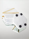 4 Dessous de verre Marbre Hexa
