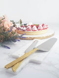 Plateau Rond Marbre Gold