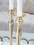 Bougeoir Martelé Gold