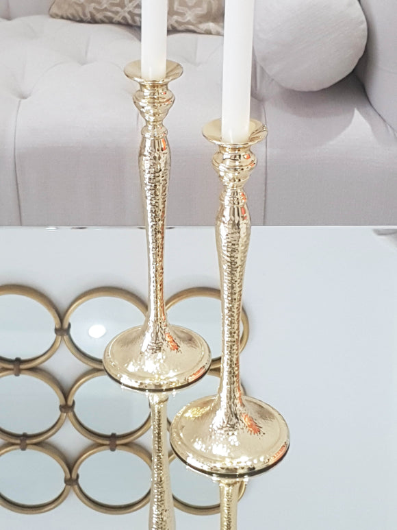Bougeoir Martelé Gold