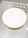 Plateau marbre Chaine Gold