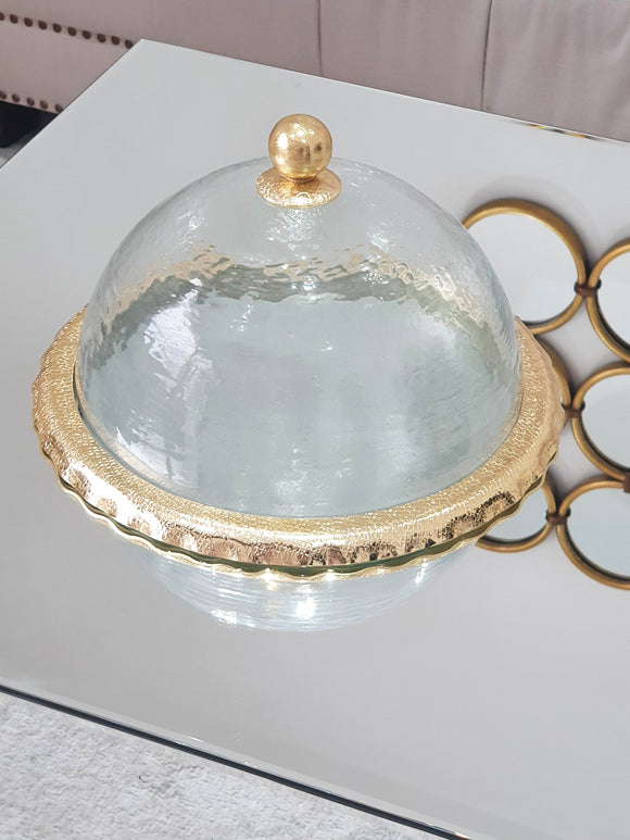Cloche à gâteau Gold