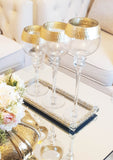 Set de 3 bougeoirs Gold