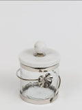 PRECOMMANDE Pot Marbre Fleur Silver