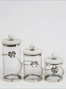 PRECOMMANDE Pot Marbre Fleur Silver