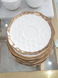 Service à café Porcelaine White & Gold ( 15 pièces )