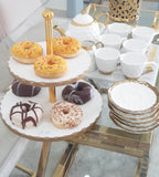 Service à café Porcelaine White & Gold ( 15 pièces )