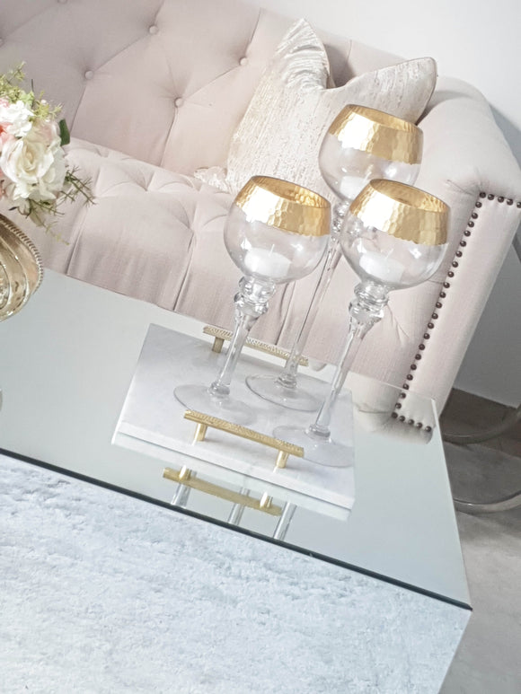 Set de 3 bougeoirs Gold